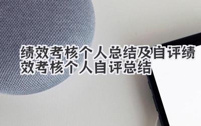 绩效考核个人总结及自评 绩效考核个人自评总结