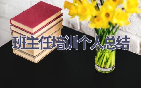 班主任培训个人总结范文(17篇）