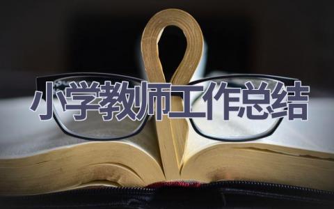 小学教师工作总结范文(15篇）