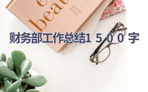 财务部工作总结1500字范文(18篇）