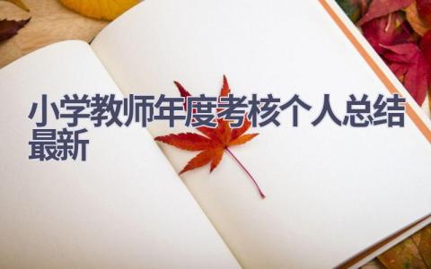 2023小学教师年度考核个人总结最新范文(18篇）