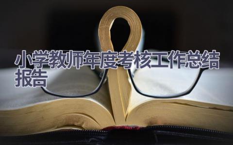 小学教师年度考核工作总结报告范文(13篇）