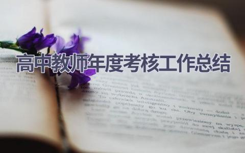 高中教师年度考核工作总结范文(13篇）