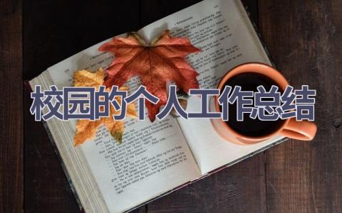 校园的个人工作总结范文(6篇）