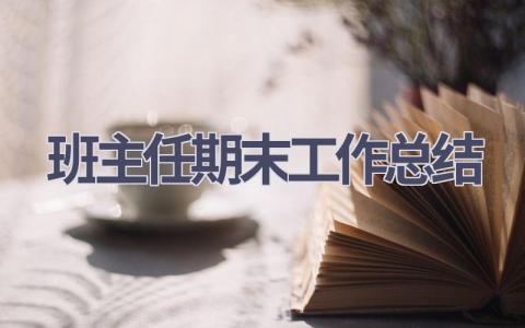 班主任期末工作总结范文(21篇）