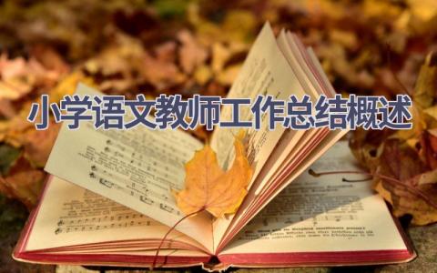 小学语文教师工作总结概述范文(7篇）