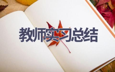 教师实习总结范文(21篇）