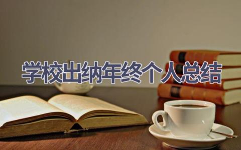 学校出纳年终个人总结范文(6篇）