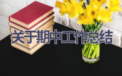 关于期中工作总结范文(14篇）