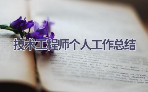 技术工程师个人工作总结范文(20篇）