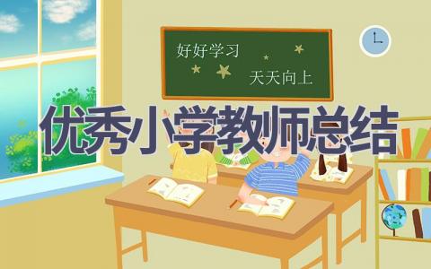 优秀小学教师总结范文(21篇）