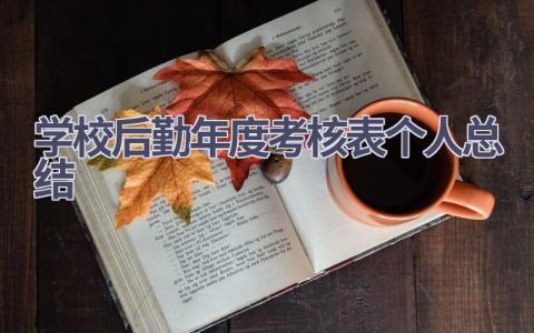 学校后勤年度考核表个人总结范文(13篇）