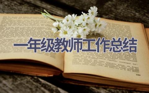 一年级教师工作总结范文(20篇）