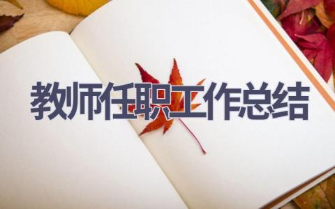 教师任职工作总结范文(18篇）