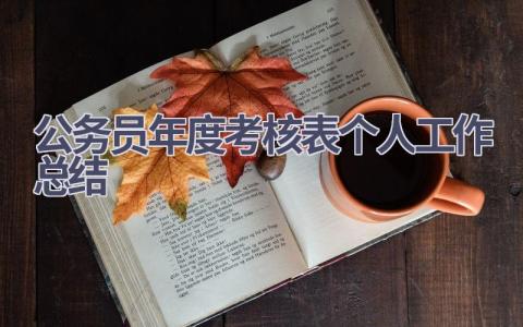 公务员年度考核表个人工作总结范文(14篇）