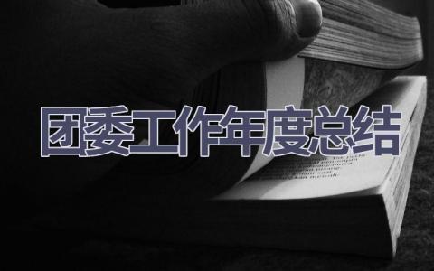 团委工作年度总结范文(6篇）