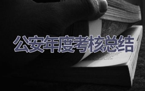 公安年度考核总结2023(11篇）