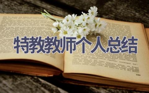 特教教师个人总结(11篇）