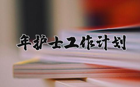 2024年护士工作计划和目标 2024年护理工作计划及思路 (3篇）