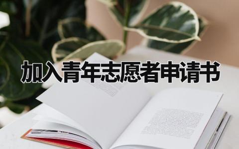 加入青年志愿者申请书范文 青年志愿者申请理由简短 (3篇）