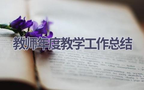 教师年度教学工作总结(17篇）