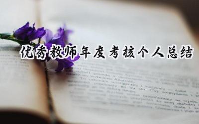 优秀教师年度考核个人总结(13篇）